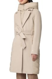 Soia & Kyo Classic Fit Wool Blend Coat with Removable Puffer Bib at Nordstrom